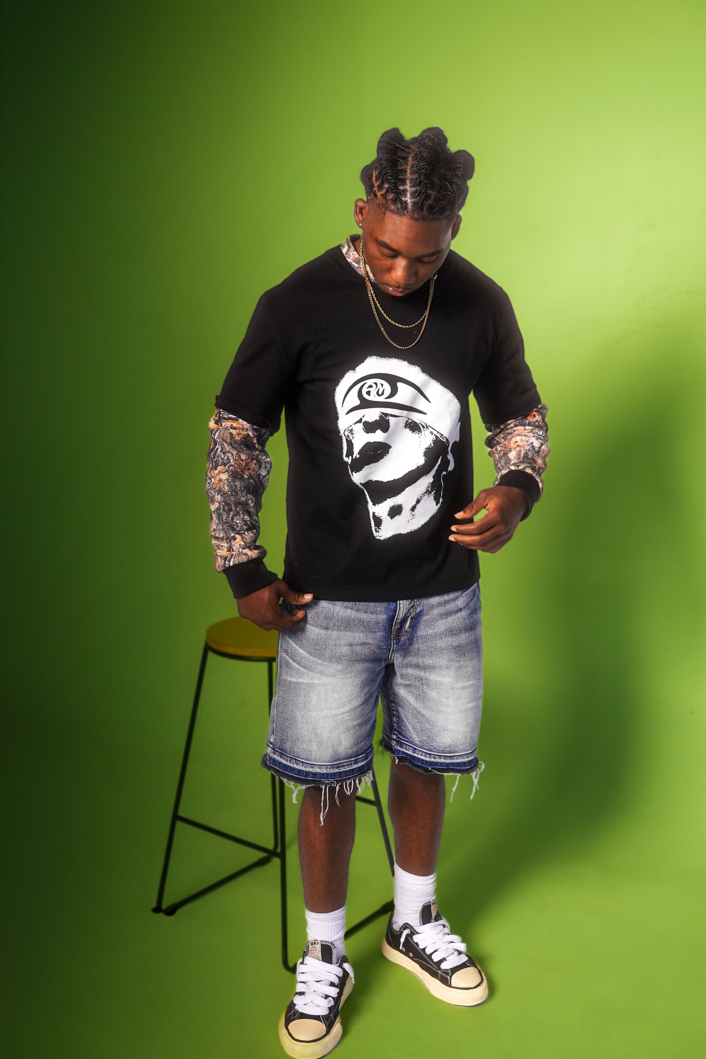 Mindofia Black Long Sleeve T-Shirt